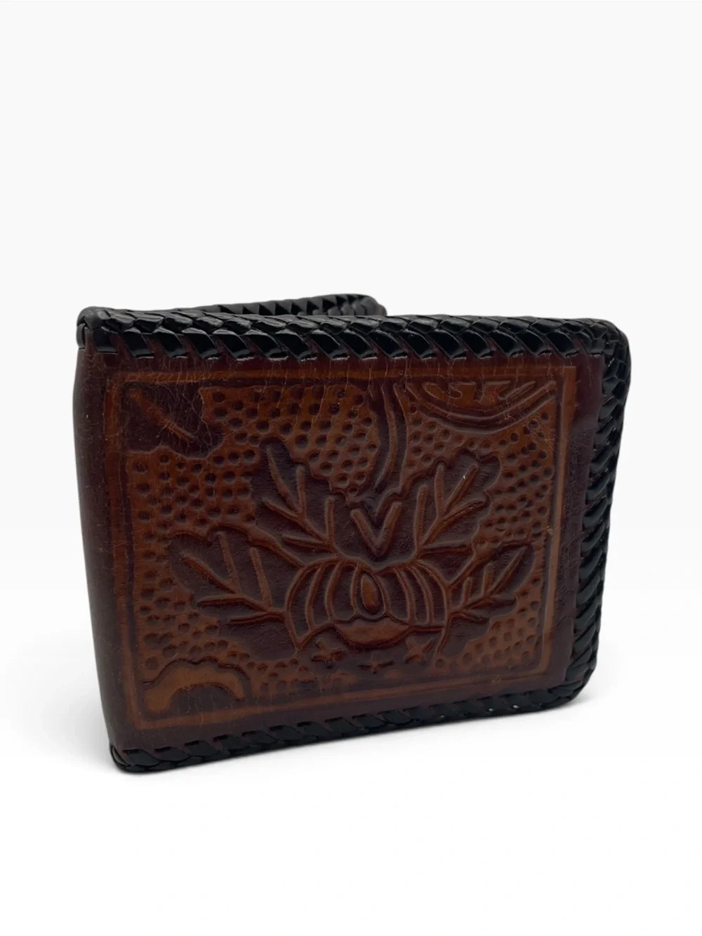 Vintage Tooled Leather Western Style Wallet | Rodeocore